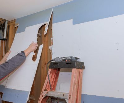 Kitchen,Renovation,In,Progress,With,Removed,Old,Sheetrock,Preparing,For