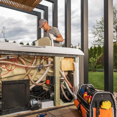 A,Technician,Inspects,And,Repairs,The,Inner,Workings,Of,A